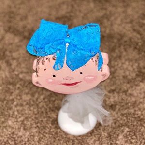 NWT WEE ONES LACE HAIR BOW/CLIP